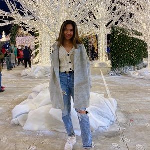 American Eagle Cropped Knit Cardigan